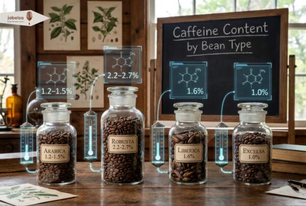 مقایسه کافئین انواع قهوه