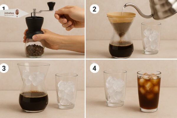 طرز تهیه آیس کافی