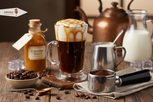 آموزش آیس کارامل ماکیاتو با قهوه اسپرسو