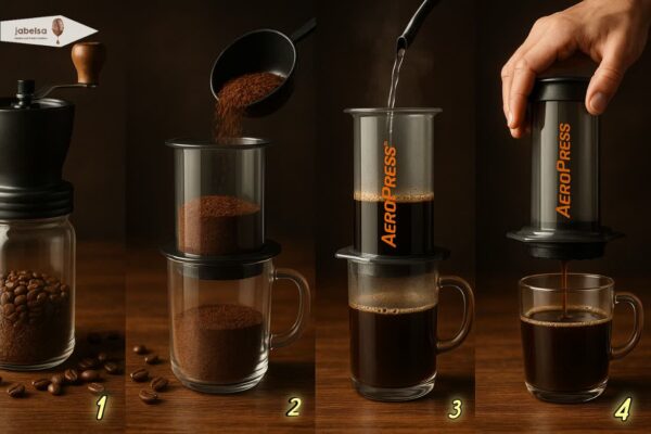 طرز تهیه قهوه با آیروپرس