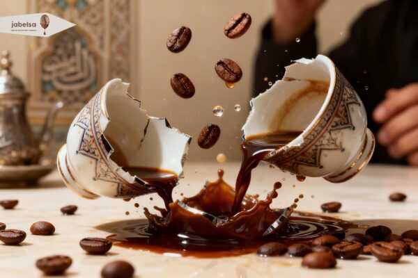 علت شکستن فنجان قهوه عرب ها