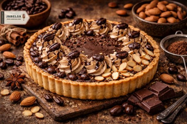 تارت قهوه و بادام