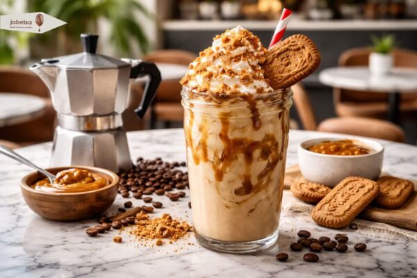 طرز تهیه میلک شیک لوتوس با قهوه