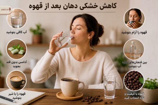 کاهش خشکی دهان بعد از قهوه