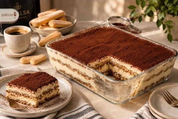 تیرامیسو خانگی با بیسکویت پتی بور